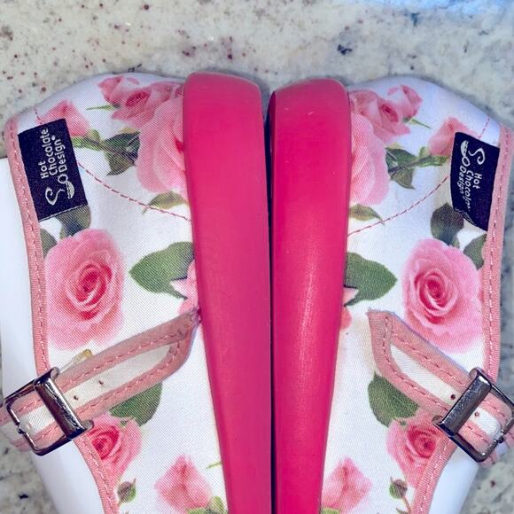 Mini Chocolaticas Hot Chocolate Pink White Rose EU 31 US Girls 13.5 EUC - Picture 5 of 13